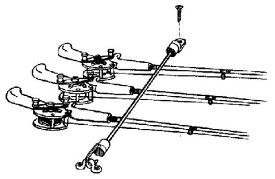 ROD TAMER ROD HOLD DOWN STRAP (T H MARINE) 4 rods 12"